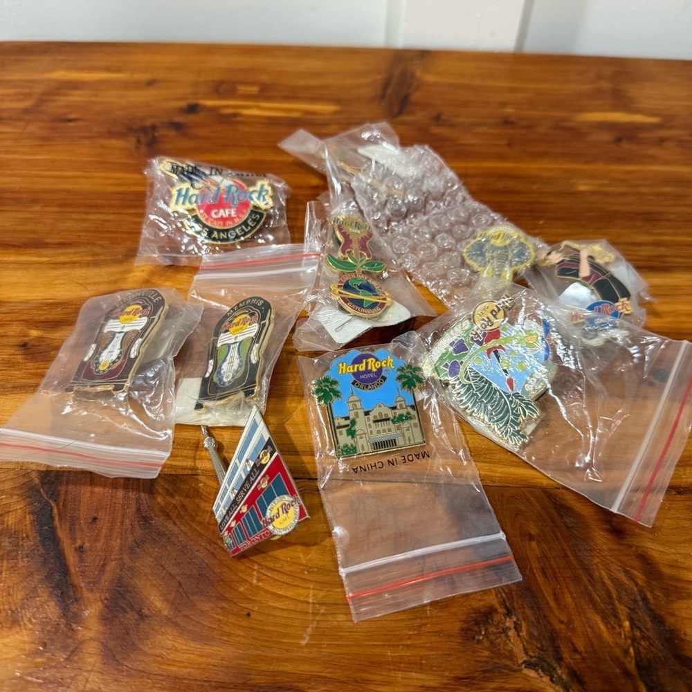 NWT Hard Rock Cafe Collectors Pins Lot of 10